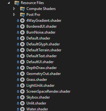List Of Shaders